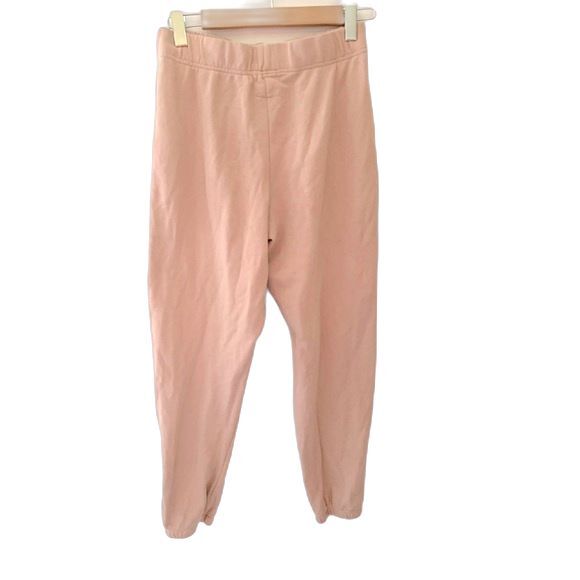 RSQ Blush-Tan Cotton Sweatshirt Fleece Sweatpants Size S - Picture 3 of 8